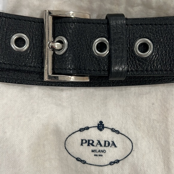 Prada black pebble leather belt - Picture 3 of 9